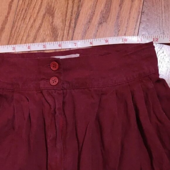 Vintage • burgundy wide-leg pants - Picture 7 of 11